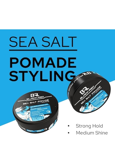 Black &amp Red Wax Saç Şekillendirici Wax Sea Salt Pomade Deniz Tuzlu Güçlü Tutuş - 120 Ml
