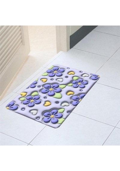 Su Emici Paspas Şık Tasarım Abdest Paspası Kaymaz Taban Banyo Paspası Diğer