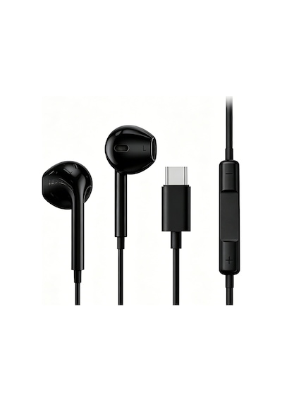 Micflip J01 3d Stereo Ses Destekli Type-c Kulakiçi Kulaklık Siyah