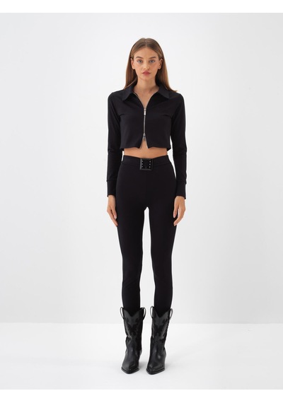 Xint Siyah Slim Fit Tayt 470461
