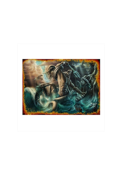 Bedeko Poseidon Mdf Poster 50cm X 70cm