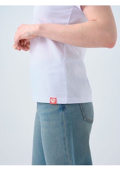 LOFT Regular Fit Kadın Tshirt K.kol Lf2038544 Q1.v1 Beyaz