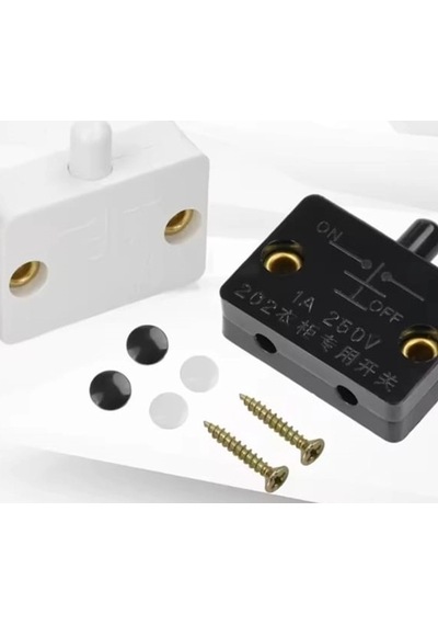 Mr-187f Kapı Led Dolap Işıgı Ters Kapak Swici Sıva Üstü 1a 250vac Siyah