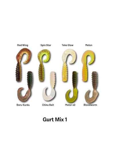 Hanfish Gurt 60 Mix 1 Silikon Yem 8 Adet