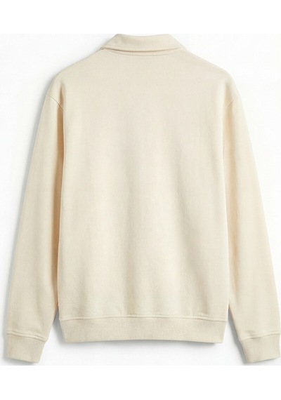 Lcw Vision Ekru Fermuarlı Polo Yaka Erkek Sweatshirt