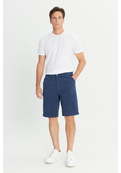Lee Regular Fit Lastik Bel Detaylı Pamuklu Esnek Erkek Chino Şort L2510538518 Lacivert