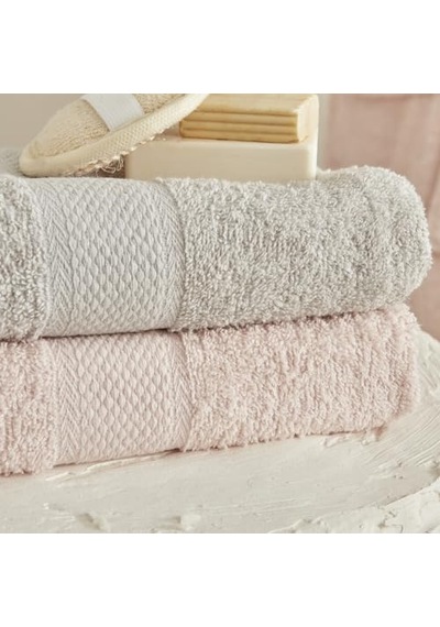 Karaca Home Sarah Anderson Alven 4 Parça Aile Banyo Seti, Pudra - Gri 6 Renk
