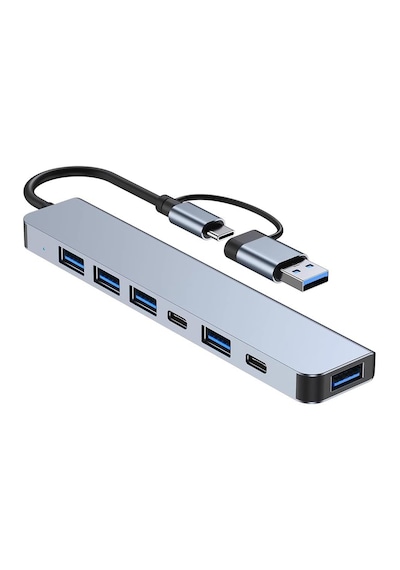 Microcase AL4615 Type C To USB 3.0 7 İn1 Port Çoğaltıcı Hub Adaptör