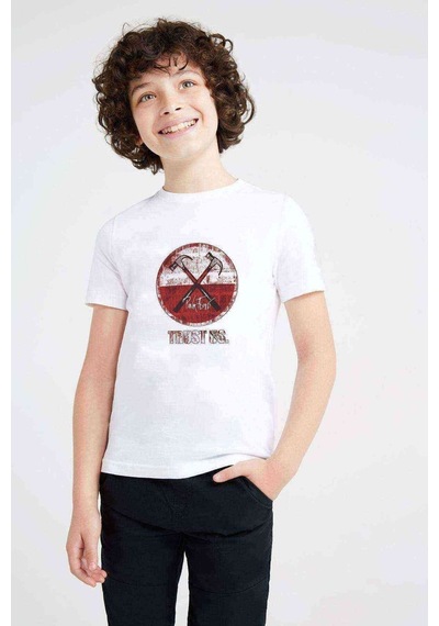 Tshirthane Pinkfloyd Beyaz Baskılı Unisex Çocuk Beyaz T-Shirt