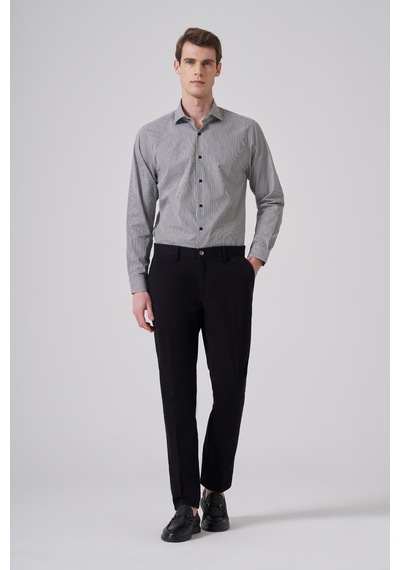Morven Erkek Siyah Pamuk Trend Dynamic Fit Chino Pantolon 26ks003006001 Siyah