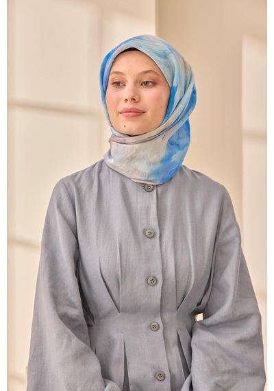 Silk Home Olinda İpek Eşarp 47004-20 Gümüş, Mor, Mavi, Siyah