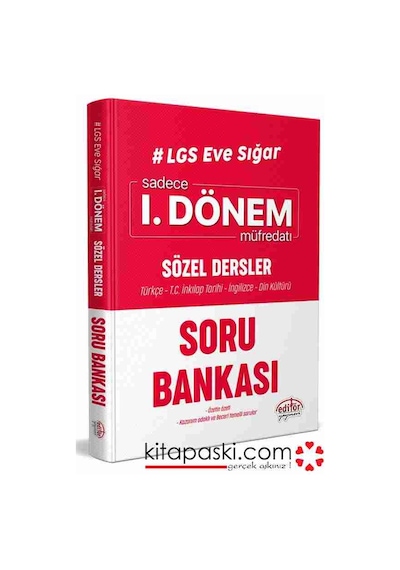Editör 8. Sınıf LGS 1.Dönem Sözel Dersler Soru Bankası