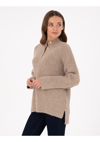 Pierre Cardin Kadın Vizon Kazak /triko 50299367-vr052 Vizon
