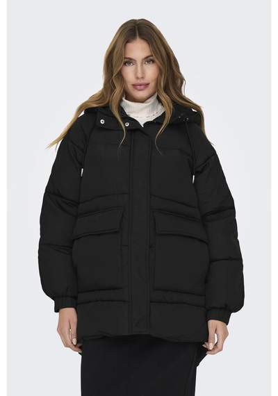 Only Onlfıe Oversızed Puffer Coat Otw Mont 15321963 Siyah