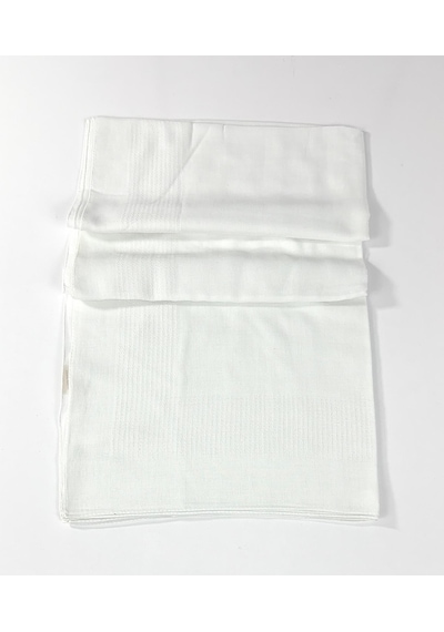 Miray Büyük Boy Pano Pamuk Eşarp - 120 X 120 - 0617 Beyaz