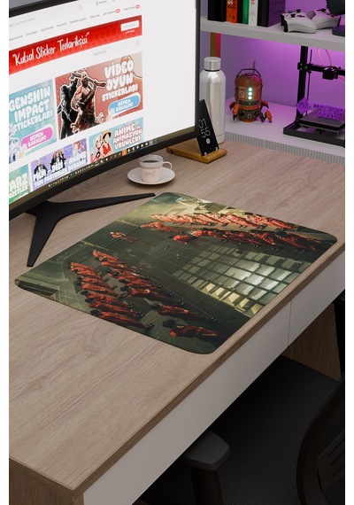 La Casa De Papel Kore V4 48x40 Xl Gaming Kauçuk Kaymaz Taban Mouse Pad Fare Altlığı