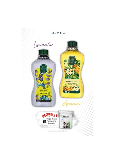 Sıvı Sabun Hawaii Ananas Ve Alaçatı Lavantası 1.5l Ve Rosıe
