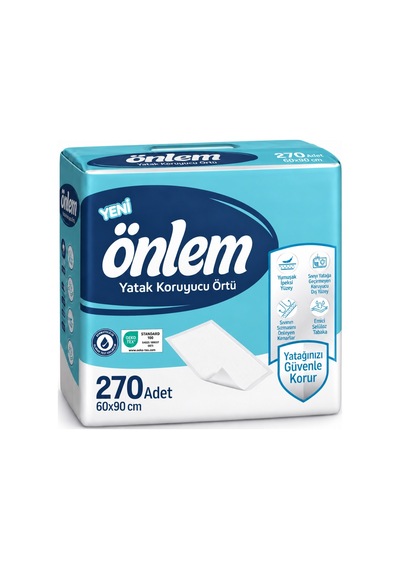 Önlem Yatak Koruyucu Örtü 60 90 Cm 270 Adet