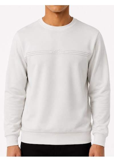 Loft Regular Fit Erkek Sweatshirt Lf2044511 Q1.v1 Beyaz