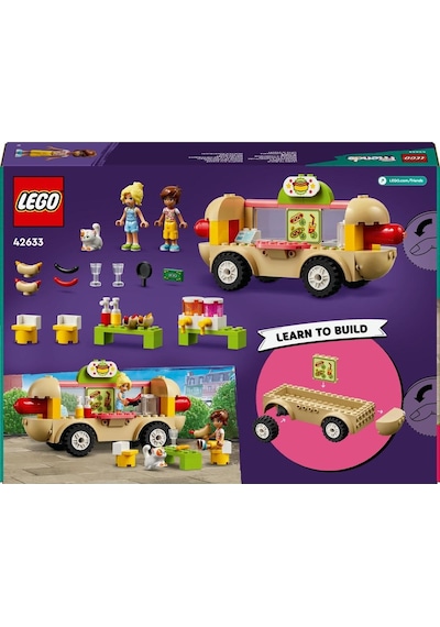 LEGO® Friends Sosisli Sandviç Arabası 42633 4+ Yaratıcı Oyuncak Yapım Seti - 100 Parça