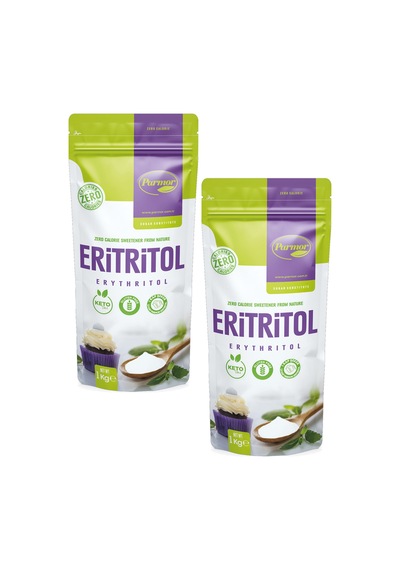 Parmor 1 KG Eritritol 2 Paket Keto / Ketojenik / Vegan Diyet