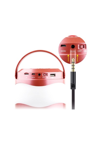 Thentech Taşınabilir Akıllı Bluetooth Müzik Hoparlörü Dahili 1800mah Batarya 5w Hoparlör Siyah