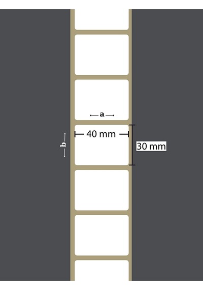 30x40 Mm Termal Barkod Etiketi Yaıpışkanlı Etiket 1 Rulo 500 Adet