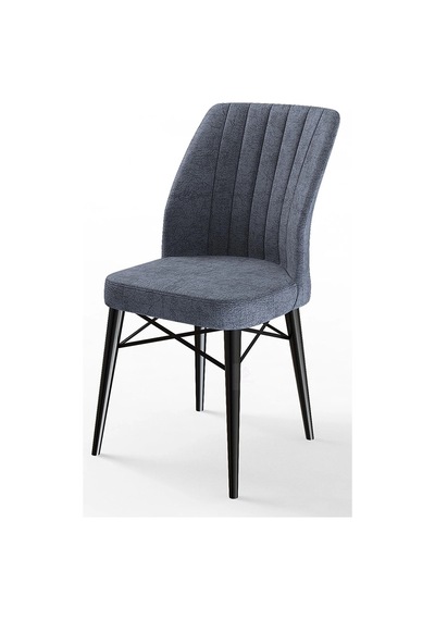 Canisa Arp Serisi 70x110 Sabit Mutfak Masası Takımı Siyah Mermer Desen Masa 4 Füme Sandalye Masa Siyah/ Sandalyeler Fümee
