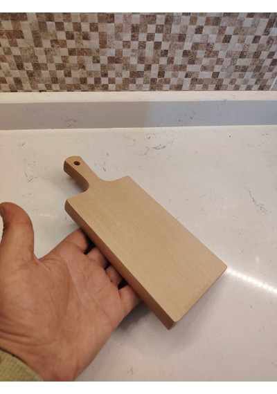 Mini Kesme Tahtası/gürgen Ağacı Limon Kesme Tahtası Tek Parça 10x22x1,5 Ahşap