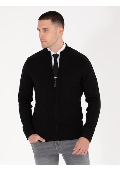 Pierre Cardin Erkek Siyah Triko Hırka 50263239-vr046 Siyah
