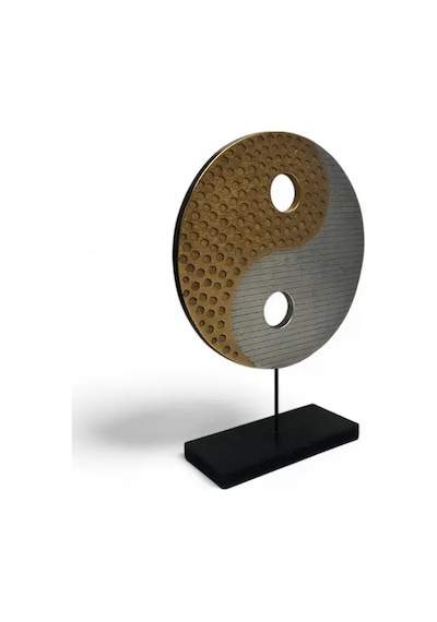 Ying Yang Gold Gümüş Ev Dekoru Büyük