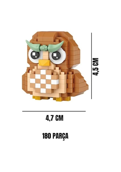Baykuş 180 Parça Block Loz Oyuncak-mini Poşet