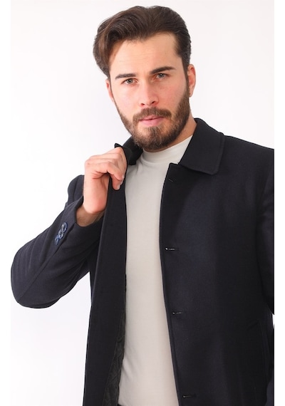Plt8364 Dewberry Erkek Palto-Lacivert