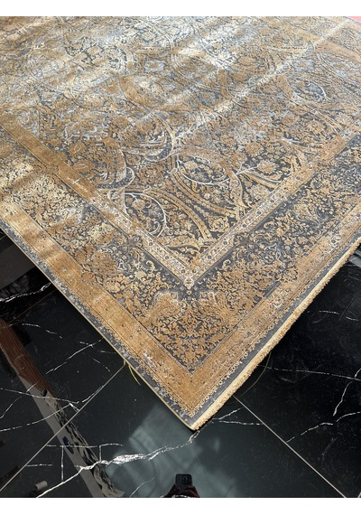 Elexus Halı Diamond 3775 Koyu Gri Bakır Salon Halısı