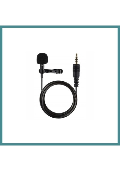 Trendexa 3.5mm Jak 1.5 Metre Double Mikrofon - Siyah Mac