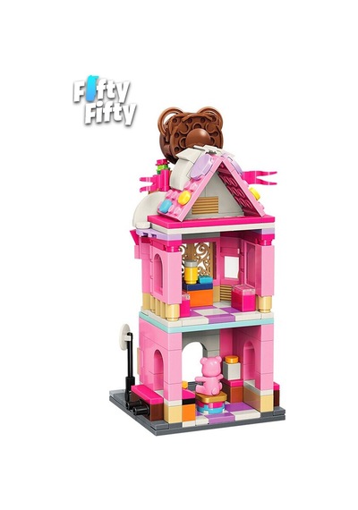 Keeppley City Corner/şehir Köşesi Serisi Ayı Temalı Mağaza 281 Parça Oyuncak Yapım Seti Ffk-0109