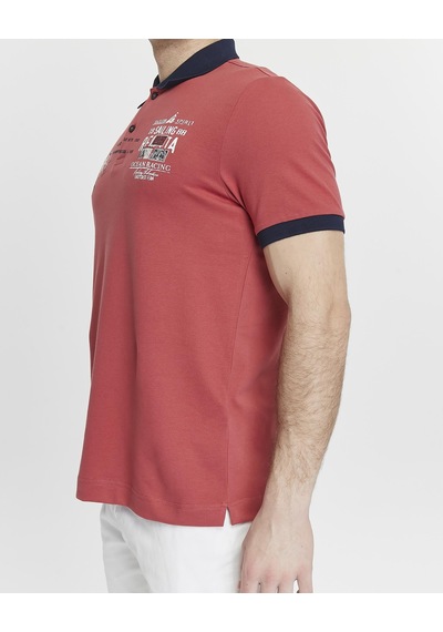 AR-MA Arma Erkek Likralı Pike Polo Yaka Tişört Y27374308801 kırmızı