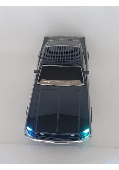 Oyuncak Klasik Araba Kablosuz Bluetooth Hoparlör Speaker Fm Radyo Sd Kart Usb Müzik Çalar - Siyah- T
