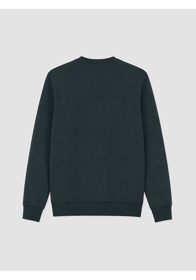 Lcwaıkıkı Classic Petrol Bisiklet Yaka Erkek Kalın Sweatshirt Petrol Mavi