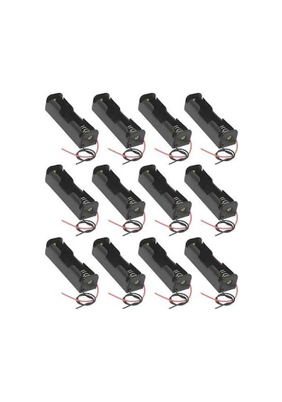 Zenithdeals 12 Adet 3,7 V 18650 Pil Tutucu, Plastik Pil Kutusu