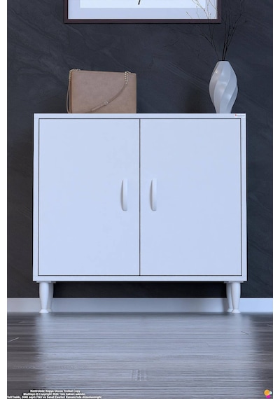 Bulut Ayakkabılık - Kapaklı 3 Raf 4 Bölmeli Dar Alanlar İçin Çok Amaçlı Dolap 85 Cm Beyaz Bulut Ayakkabılık - Kapaklı 3 Raf 4 Bölmeli Dar Alanlar İçin Çok Amaçlı Dolap 85 Cm Beyaz