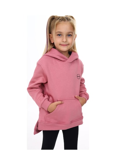 Toontoy Kız Çocuk Oversize Kapüşonlu Cepli Nakış Baskılı Yırtmaçlı Sweatshirt - 3 İplik Şardonlu Gül Kurusu Toontoy Kız Çocuk Oversize Kapüşonlu Cepli Nakış Baskılı Yırtmaçlı Sweatshirt - 3 İplik Şardonlu Gül Kurusu