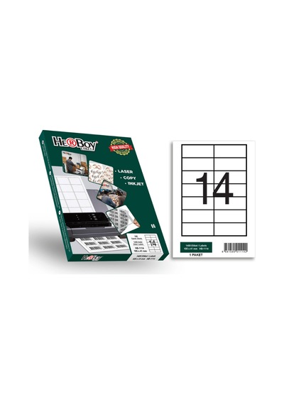 Herboy Hb-1114 105 X 41 Mm A4 Laser Etiket 100 Adet