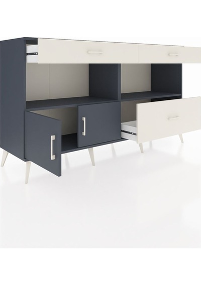 Hyperion Konsol 2 Raflı 3 Çekmeceli 2 Kapaklı 176x44x99 Antrasit- Antrasit-antrasit/aytaşı Hyperion Konsol 2 Raflı 3 Çekmeceli 2 Kapaklı 176x44x99 Antrasit- Antrasit-antrasit/aytaşı