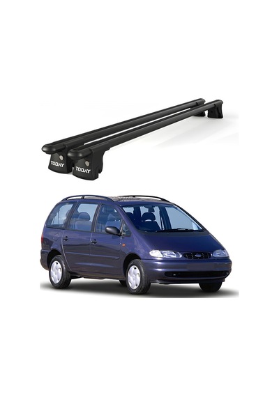 Trio-ı Ford Galaxy 1996-2000 Uyumlu Siyah Kilitli Ara Atkı 135cm Port Bagaj Tavan Barı