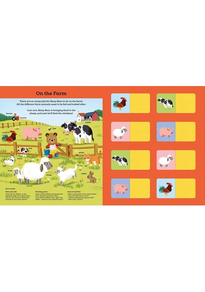 Bizzy Bear: My First Memory Game Book: Animals - Camilla Reid - NOSY CROW