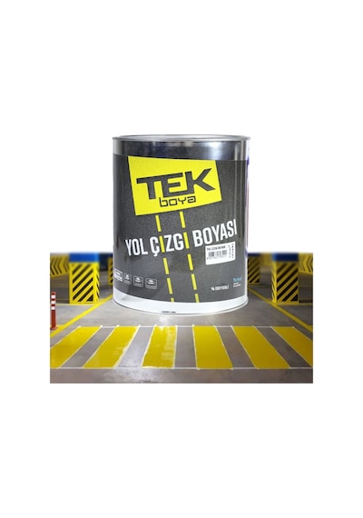 Tek Trafik Yol Çizgi Boyası Beyaz 2,5 Lt
