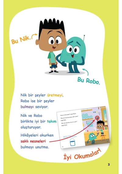 Saklı Nesnelerle STEM Hikâyeleri Nik ve Robo 5N1K 6'lı Set