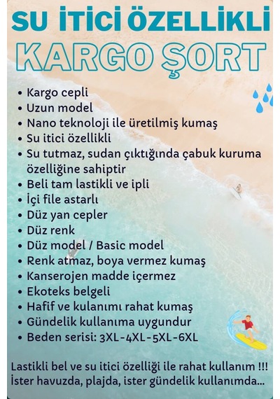 Miami Beach Lacivert Büyük Beden Kargo Cepli Uzun Model Su İtici Özellikli Düz Renk Erkek Plaj Deniz Şort - 444-lacivert Lacviert Miami Beach Lacivert Büyük Beden Kargo Cepli Uzun Model Su İtici Özellikli Düz Renk Erkek Plaj Deniz Şort - 444-lacivert Lacviert