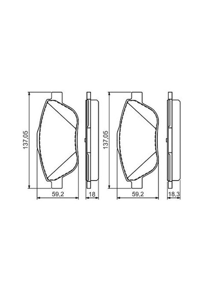 Citroen C4 1.2 Puretech 2020-2026 Bosch Ön Balata Netpar25438